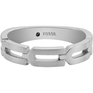 imageFossil Mens Stainless Steel RingHeritage Link Silver