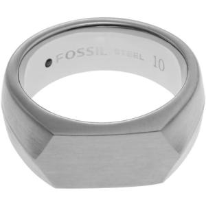 imageFossil Mens Stainless Steel RingHexagon Silver