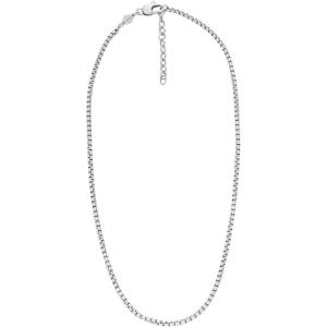 imageFossil Mens Stainless Steel or Leather Necklace for MenEllis Silver Chain