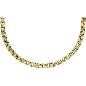 imageFossil Mens Stainless Steel or Leather Necklace for MenGold Box Chain
