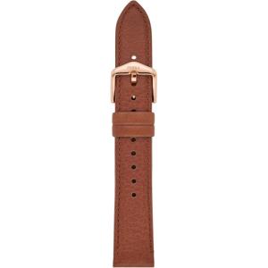 imageFossil Stainless Steel Interchangeable Watch Band StrapBrown LeatherRose Gold