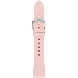 imageFossil Stainless Steel Interchangeable Watch Band StrapPink SiliconeSilver