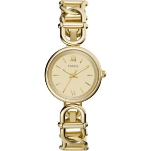 imageFossil Womens Carlie Quartz Stainless Steel ThreeHand WatchGold Chain