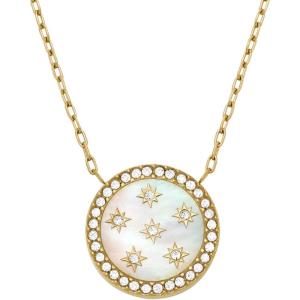 imageFossil Womens GoldTone Stainless Steel Pendant Chain Necklace for WomenGold Classic MOP Disc