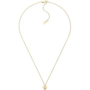 imageFossil Womens GoldTone Stainless Steel Pendant Chain Necklace for WomenGold Heart  Stud Earrings