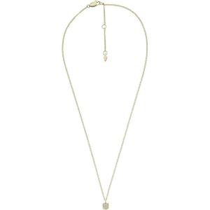 imageFossil Womens GoldTone Stainless Steel Pendant Chain Necklace for WomenGold Heritage Glitz Crest