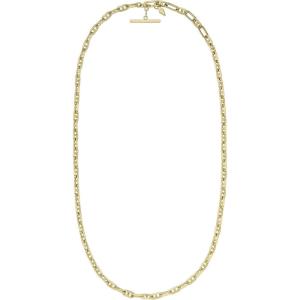 imageFossil Womens GoldTone Stainless Steel Pendant Chain Necklace for WomenGold Heritage Small Anchor Chain