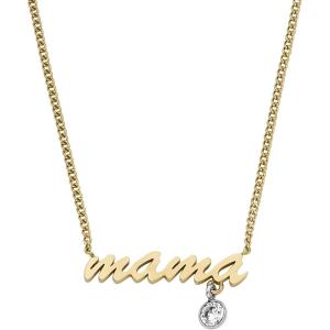 imageFossil Womens GoldTone Stainless Steel Pendant Chain Necklace for WomenGold Mama