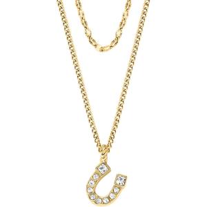 imageFossil Womens GoldTone Stainless Steel Pendant Chain Necklace for WomenGold Sutton Horseshoe
