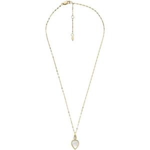 imageFossil Womens GoldTone Stainless Steel Pendant Chain Necklace for WomenGold Teardrop