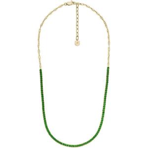 imageFossil Womens GoldTone Stainless Steel Pendant Chain Necklace for WomenGoldGreen Chain