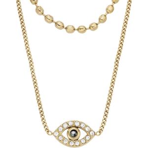 imageFossil Womens GoldTone Stainless Steel Pendant Chain Necklace for WomenSutton Evil Eye