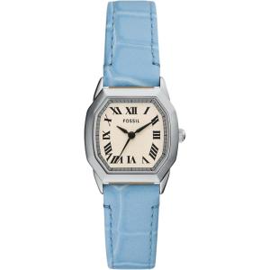imageFossil Womens Harlow ThreeHand Stainless Steel Bracelet WatchBlue LeatherSilver