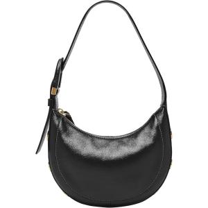imageFossil Womens Harwell Leather Crescent Shoulder BagBlack