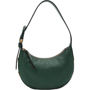 imageFossil Womens Harwell Leather Crescent Shoulder BagViridian W Studs