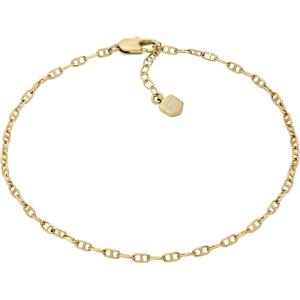 imageFossil Womens Heritage DLink Brass Chain AnkletGold