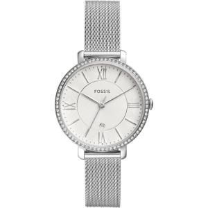 imageFossil Womens Jacqueline Quartz Stainless Steel ThreeHand WatchSilver Mesh