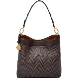 imageFossil Womens Jessie Shoulder BagChocolate Woven