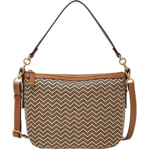 imageFossil Womens Jolie Leather Crossbody Purse Handbag for WomenChevron Straw