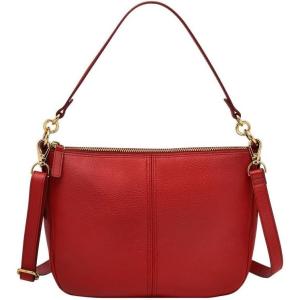imageFossil Womens Jolie Leather Crossbody Purse Handbag for WomenGarnet