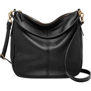 imageFossil Womens Jolie Leather Hobo Purse Handbag for WomenBlack