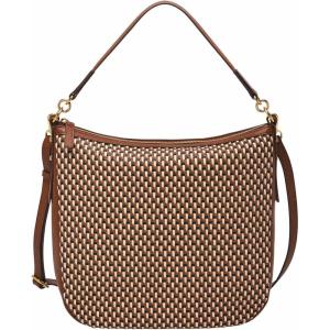 imageFossil Womens Jolie Leather Hobo Purse Handbag for WomenNeutral Woven