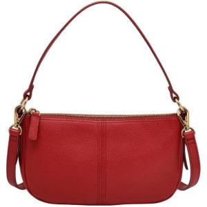 imageFossil Womens Jolie Leather Small Shoulder Bag Purse Handbag for WomenGarnet