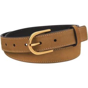 imageFossil Womens Leather BeltCamel Nubuck D Ring