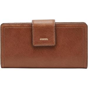 imageFossil Womens Logan Leather Wallet RFID Blocking Tab Clutch Black Model SL7830001Brown