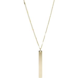 imageFossil Womens Plated Stainless Steel Engravable Personalized Gift Pendant Chain Necklace for WomenGold
