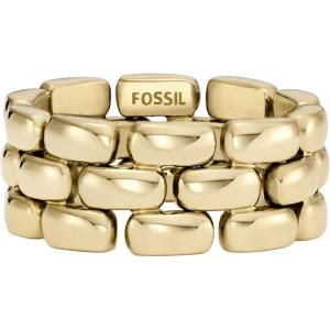 imageFossil Womens Plated Stainless Steel RingGold Arden Chain