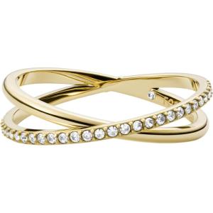imageFossil Womens Plated Stainless Steel RingGold Ellis Pav