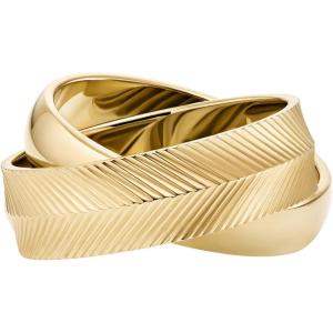 imageFossil Womens Plated Stainless Steel RingGold Harlow Stack