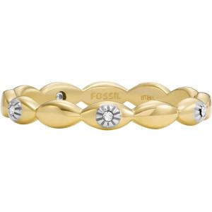 imageFossil Womens Plated Stainless Steel RingGold Sutton