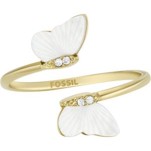 imageFossil Womens Plated Stainless Steel RingMOP Butterfly