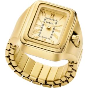 imageFossil Womens Quartz Stainless Steel TwoHand Watch RingGold Raquel