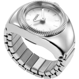 imageFossil Womens Quartz Stainless Steel TwoHand Watch RingSilver