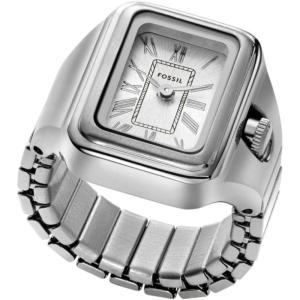 imageFossil Womens Quartz Stainless Steel TwoHand Watch RingSilver Raquel