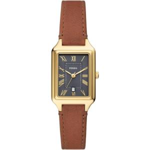 imageFossil Womens Raquel Quartz Stainless Steel ThreeHand WatchBrown LeatherGoldGray