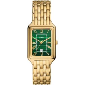 imageFossil Womens Raquel Quartz Stainless Steel ThreeHand WatchGoldGreen