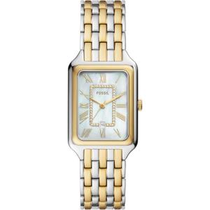 imageFossil Womens Raquel Quartz Stainless Steel ThreeHand WatchGoldSilverMother of Pearl