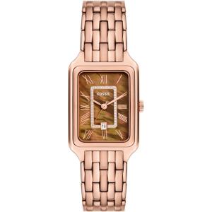 imageFossil Womens Raquel Quartz Stainless Steel ThreeHand WatchRose GoldBrown