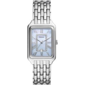 imageFossil Womens Raquel Quartz Stainless Steel ThreeHand WatchSilverIce Blue