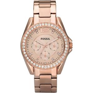 imageFossil Womens Riley Stainless Steel Multifunction WatchRose Gold