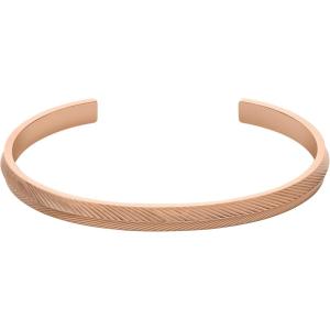 imageFossil Womens Rose GoldTone Stainless Steel Chain or Beaded Bracelet for WomenHarlow Rose Gold Linear Bangle