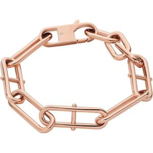 imageFossil Womens Rose GoldTone Stainless Steel Chain or Beaded Bracelet for WomenHeritage Rose Gold DLink