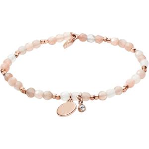 imageFossil Womens Rose GoldTone Stainless Steel Chain or Beaded Bracelet for WomenRose Gold Moonstone