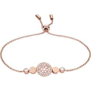 imageFossil Womens Rose GoldTone Stainless Steel Chain or Beaded Bracelet for WomenRose Gold Mosaic Disc