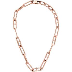 imageFossil Womens Rose GoldTone Stainless Steel Pendant Chain Necklace for WomenHeritage Rose Gold DLink
