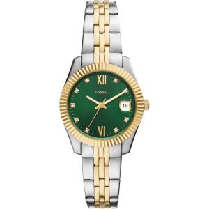 imageFossil Womens Scarlette ThreeHand Date TwoTone Stainless Steel Watch